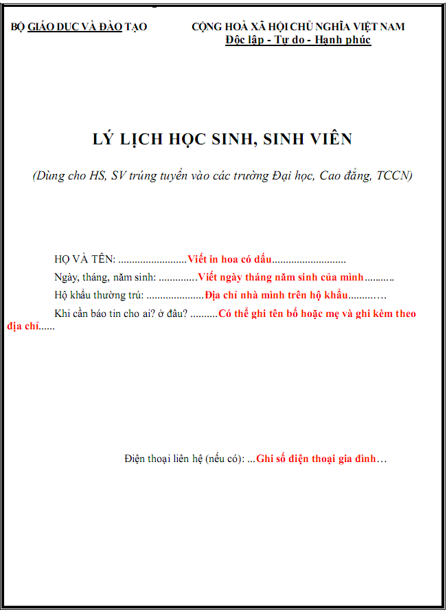 Hướng dẫn làm hồ sơ nhập học Đại học cho tân sinh viên chi tiết nhất