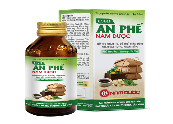 <center><em>Cao An Phế Nam Dược hỗ trợ bổ phế, giảm đờm, giảm ho</em></center>