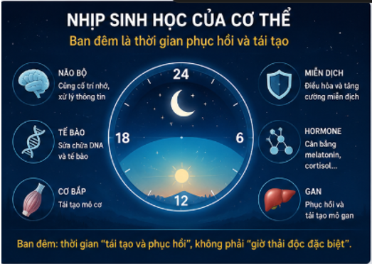 Cơ thể thải độc ban đêm: Thật hay chỉ là hiểu nhầm?