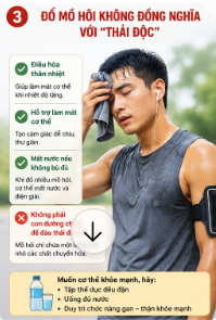 Mồ hôi có thật sự giúp cơ thể thải độc? Khoa học nói gì?